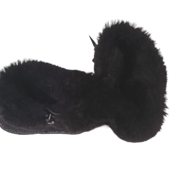 Jumping Beans Girls Black Slip on Boots with Bow Size 5 Toddler Winter Boots - Picture 10 of 14